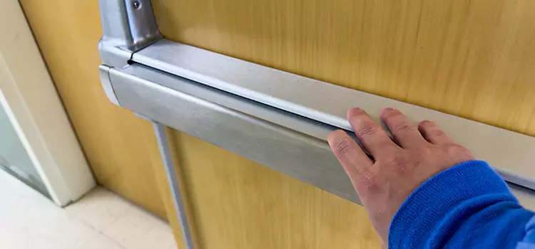 Installing a Push Bar on a Door Oxnard